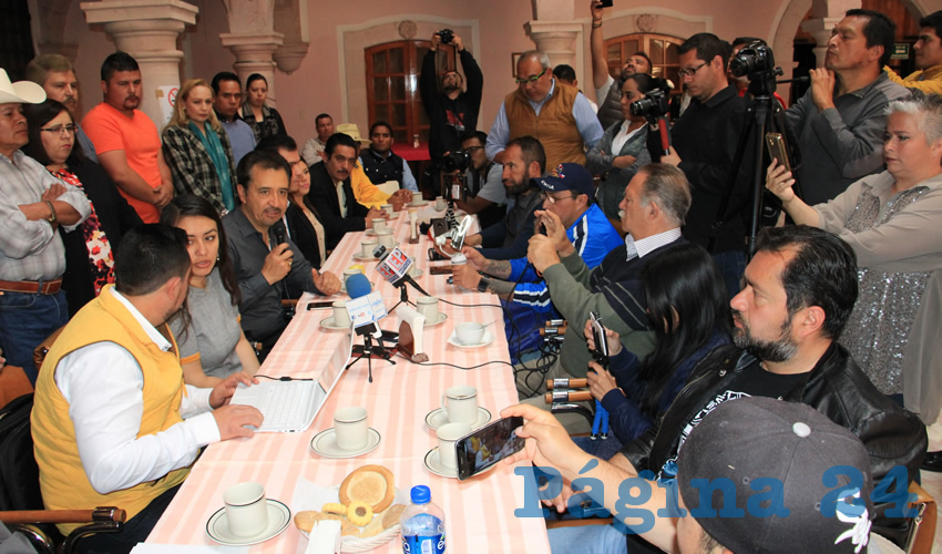 Rafael Flores Mendoza, candidato al Senado de la República por el PRD: “Vamos a estar representado las mejores causas de Zacatecas y de la nación”. (Foto: Rocío Castro Alvarado)