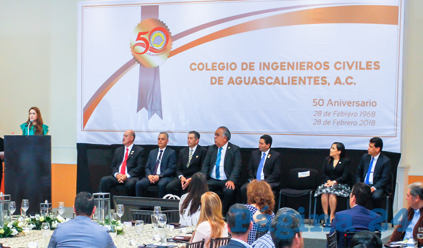 Tere Jiménez destacó la labor del Colegio de Ingenieros Civiles de Aguascalientes