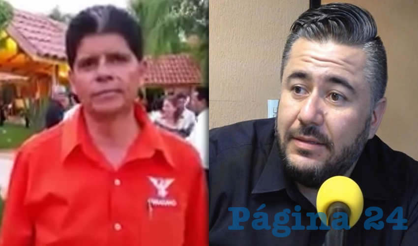 “Nos dicen que (Ernesto Ángel Macías, derecha) es coordinador del partido en el municipio de Tonalá y queremos cuestionar a este servidor dado que sus compañeros lo denuncian por no ir a trabajar y nos piden el anonimato, nos dicen que todo el tiempo es dedicarse a lo político en Tonalá desde hacer varios meses”, soltó el activista Jorge Carlos Ruiz/Fotos: Cortesía y Archivo Página 24