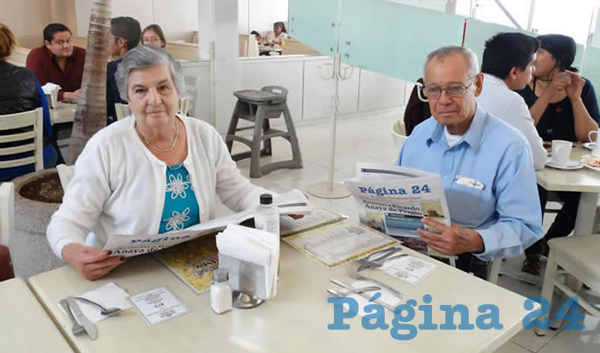 Ana María Padilla y Carlos Delgado Romo compartieron el pan y la sal en el restaurante Del Centro