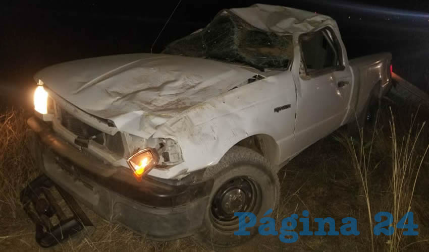 Así quedó la camioneta Ford Ranger que manejaba el hoy occiso