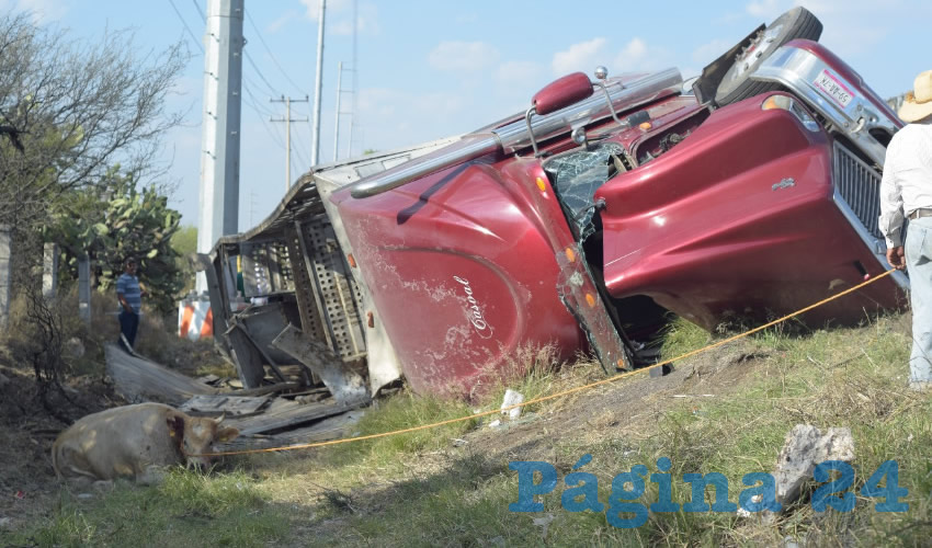El percance ocurrió en la carretera federal 45 sur, a la altura de Peñuelas