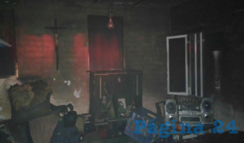 Aspecto de los daños causados por el fuego