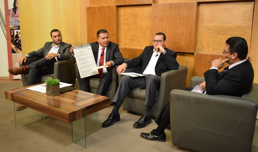 Debate entre los presidentes estatales del Morena, PRI y PAN