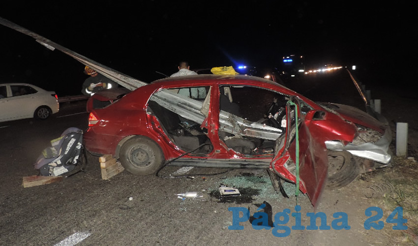 Los hechos ocurrieron anoche en la carretera federal 25, provocados por el ebrio Felipe de Jesús Mares