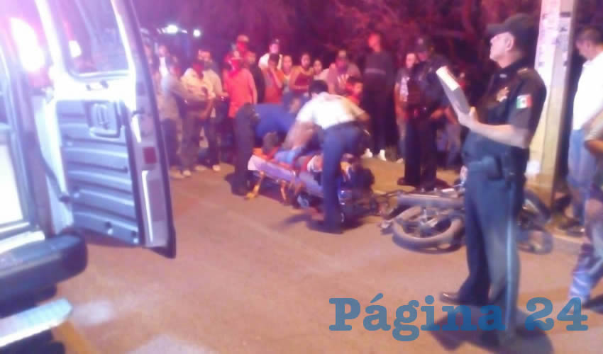 José Alfredo “N” “N” se trasladaba a toda velocidad a bordo de una motocicleta