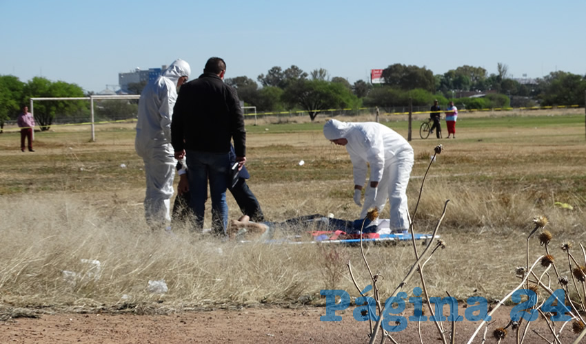 El hallazgo fue realizado en los campos de futbol Atlas Colón