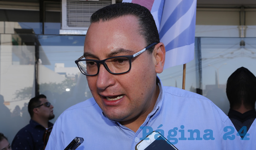 Paulo Gonzalo Martínez López, presidente estatal del PAN (Foto: Eddylberto Luévano Santillán)