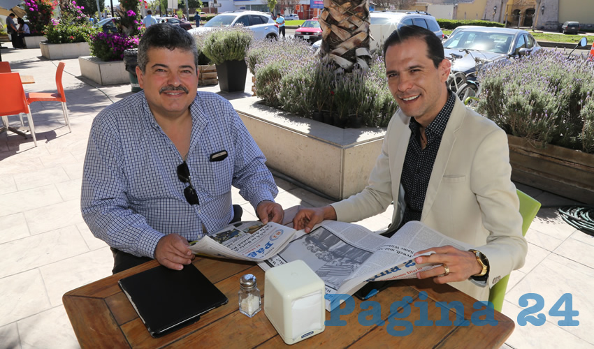 Mart&iacute;n Rojas Preciat y Oswaldo Rodr&iacute;guez Garc&iacute;a desayunaron en Gorditas Colosio