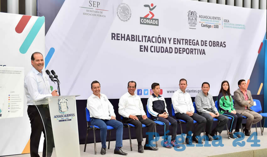 El gobernador Martín Orozco Sandoval y el titular de la Conade, Alfredo Castillo Cervantes, anunciaron 129 millones de pesos para infraestructura deportiva