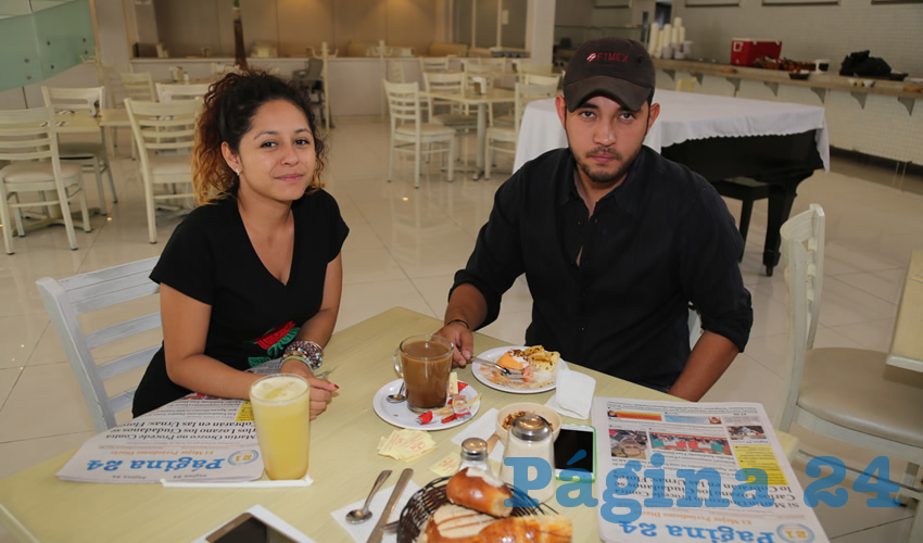 En el restaurante Del Centro almorzaron Ana Patricia Lara Carrillo y Jorge Antonio Pedroza Esparza