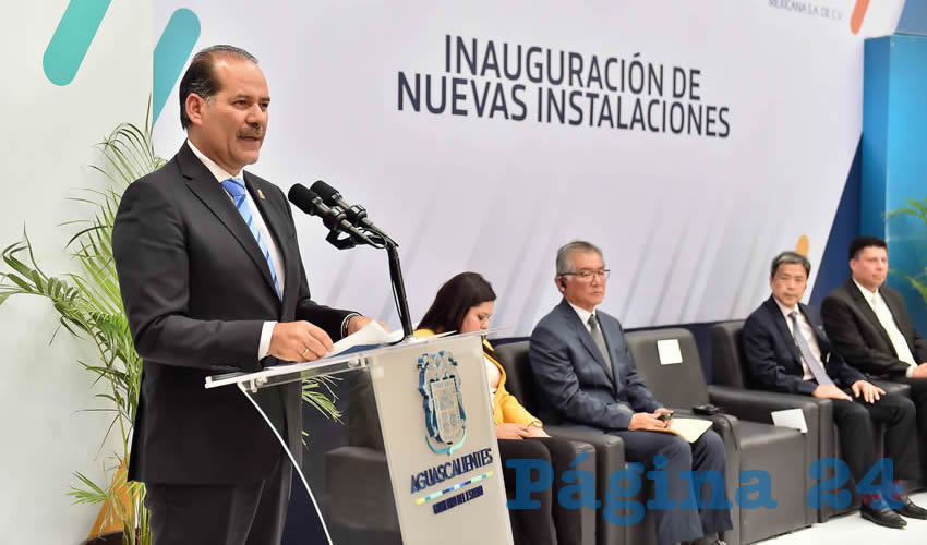 El gobernador Martín Orozco Sandoval presidió la ceremonia de expansión de la empresa nipona Advanced Composites