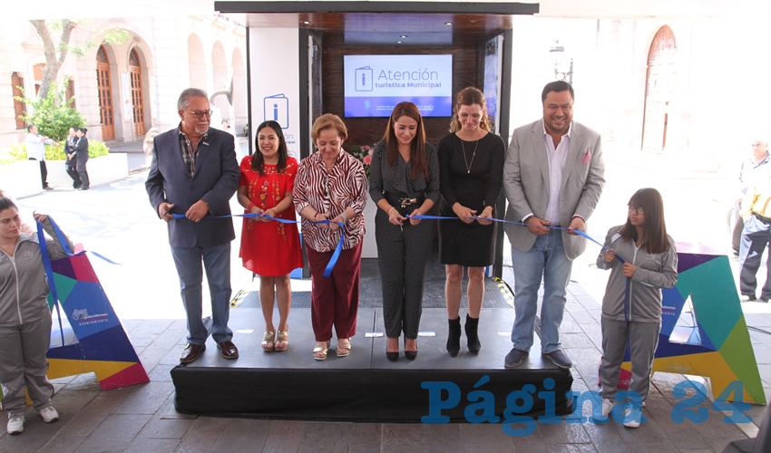 La alcaldesa de Aguascalientes, Tere Jim&eacute;nez, inaugur&oacute; el M&oacute;dulo de Informaci&oacute;n Tur&iacute;stica Municipal