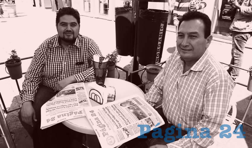 En Caf&eacute; Catedral convivieron Iv&aacute;n S&aacute;nchez N&aacute;jera y Jes&uacute;s Morquecho Valdez, diputados locales
