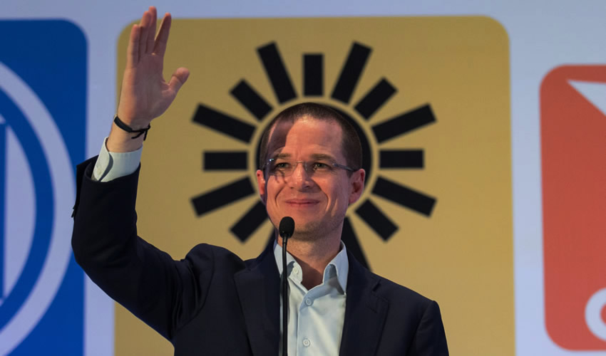 Ricardo Anaya Cort&eacute;s, candidato presidencial de la coalici&oacute;n PAN-PRD-MC &lsquo;Por M&eacute;xico al Frente&rsquo;