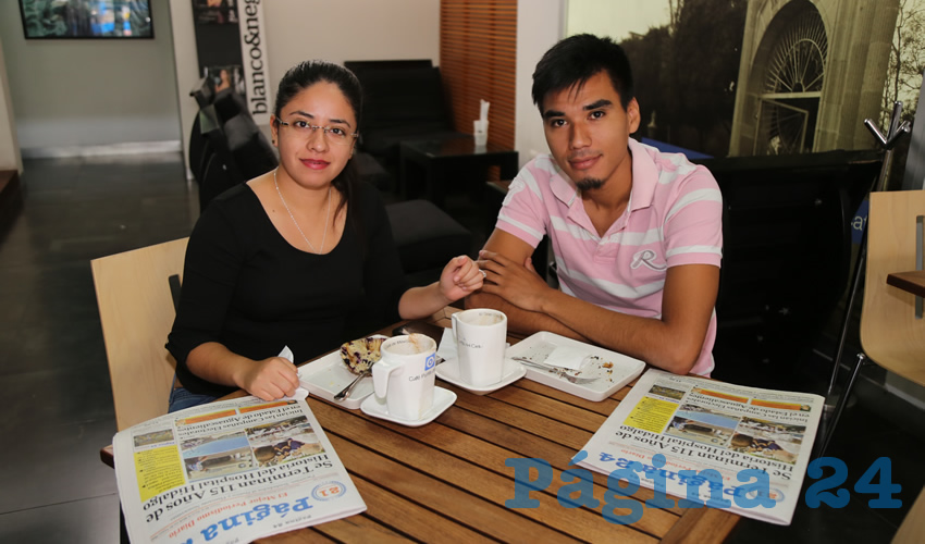 En Caf&eacute; Punta del Cielo desayunaron Lizeth Zamarripa Ruiz y Dar&iacute;an Becerra Vega