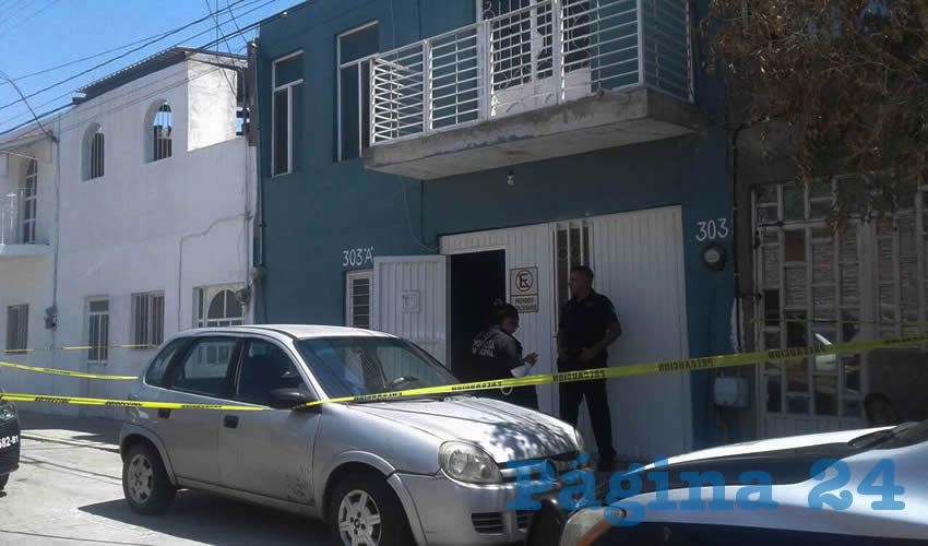 En calle Pabell&oacute;n de Arteaga 303-A, en la colonia San Jos&eacute; del Arenal, se colg&oacute; Omar Azpeitia Ch&aacute;vez