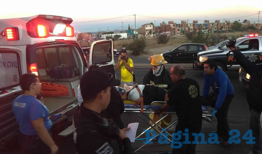 El conductor fue llevado al hospital Mac 