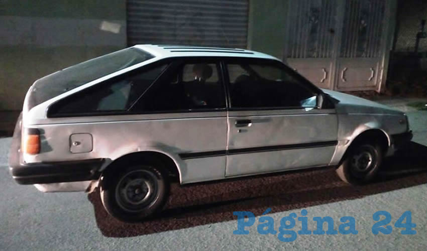 El vehículo Isuzu que tripulaba el caco