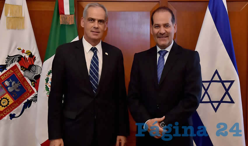 Jonathan Peled refiri&oacute; que existe inter&eacute;s de Israel por ser parte de los inversionistas extranjeros con presencia en el estado