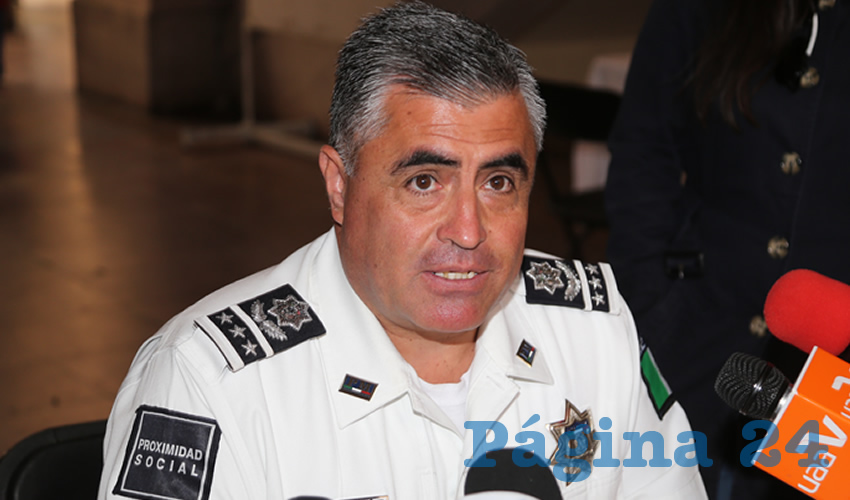 Antonio Mart&iacute;nez Romo, secretario de Seguridad P&uacute;blica Municipal (Foto: Eddylberto Lu&eacute;vano Santill&aacute;n)
