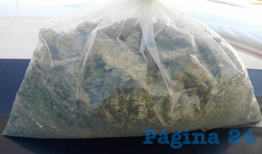 La droga que le fue encontrada a Juan Alberto “N” “N”