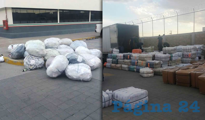 El delincuente transportaba 40 toneladas de ropa