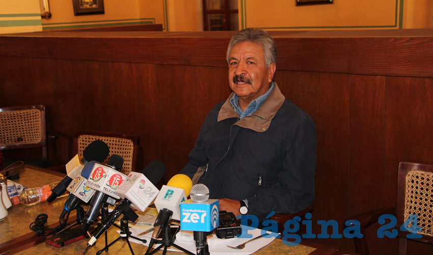 Jesús Padilla Estrada, ex representante de Auprineza: Aseveró estar fuera de lo que se afirmó de él en el tema del TLC, pues dijo que “brincos diera”, de formar parte de estas negociaciones. (Foto: Rocío Castro Alvarado)