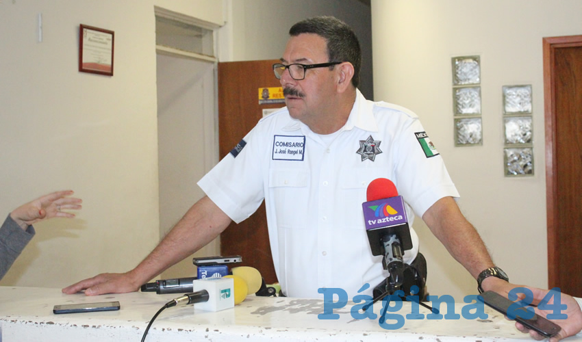 Juan José Rangel Martínez, director de Seguridad Pública Municipal, insistió en que no se puede mezclar el hecho con el Festival Cultural Zacatecas 2018, porque a esas horas no había actividades en lo que a eso respecta. (Foto: Merari Martínez Castro)