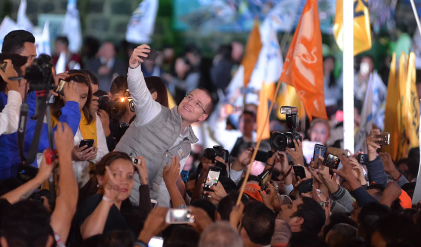 Toluca Estado de México.- Ricardo Anaya, candidato del PAN y de la coalición