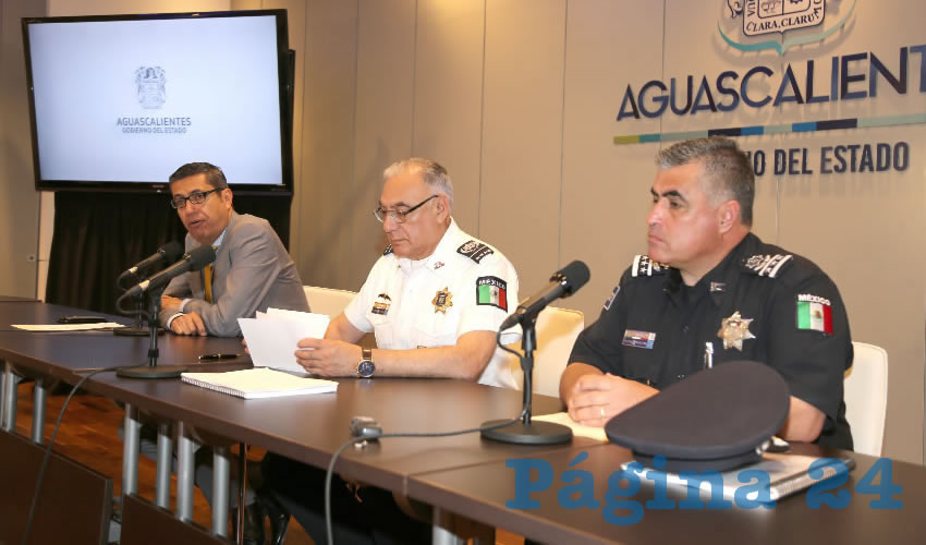 Conferencia de prensa de Seguridad P&uacute;blica (Foto: Eddylberto Lu&eacute;vano Santill&aacute;n)