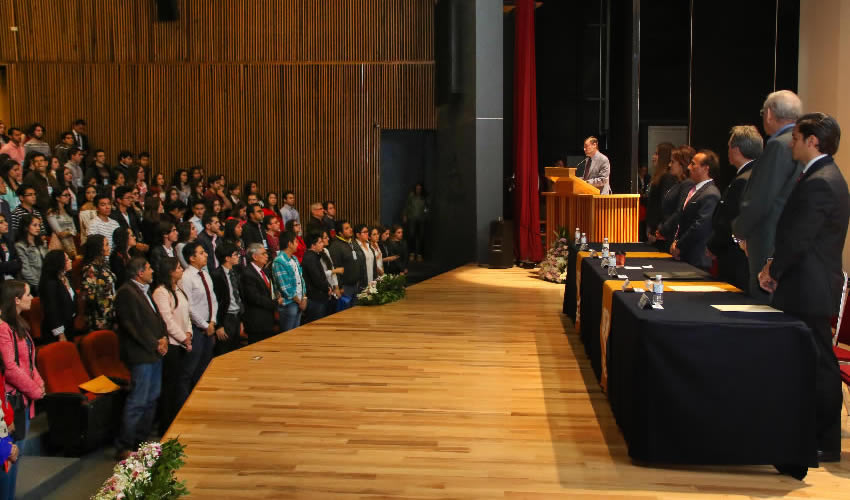 Ceremonia de inauguraci&oacute;n del Congreso Internacional de Estudiantes de Medicina de la Universidad Aut&oacute;noma de Aguascalientes