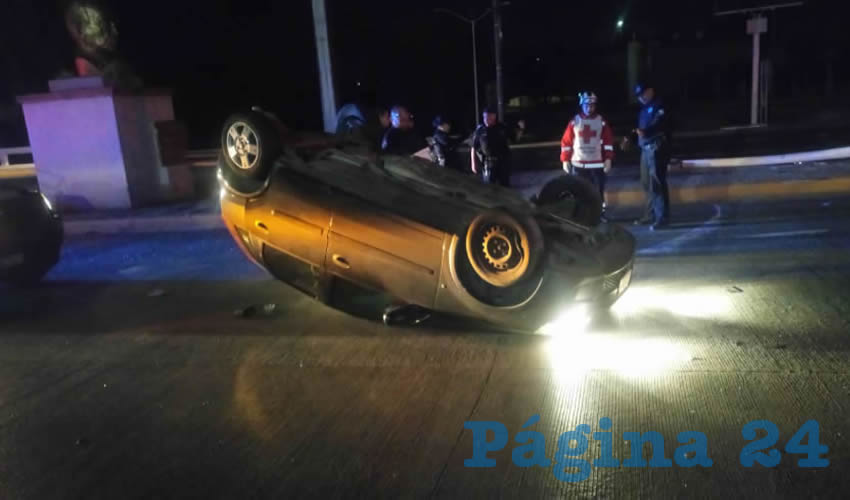 Volcado sobre su toldo, terminó la loca carrera del Nissan Corsa de Jean Paul “N” “N”