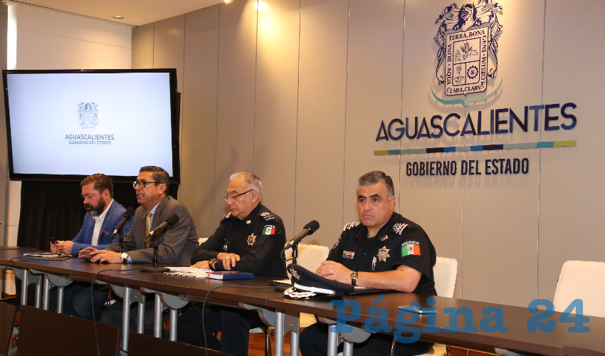 Conferencia de prensa titulares de Seguridad Pública (Foto: Eddylberto Luévano Santillán)