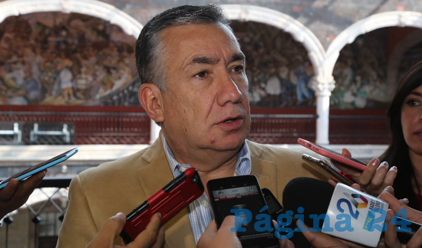 Jesús Santana García, senador de la República por Aguascalientes (Foto: Eddylberto Luévano Santillán)