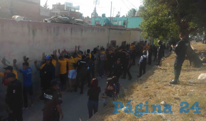 Los j&oacute;venes visitantes fueron puestos a disposici&oacute;n del juez calificador en la Direcci&oacute;n de Justicia del Complejo de Seguridad P&uacute;blica Municipal