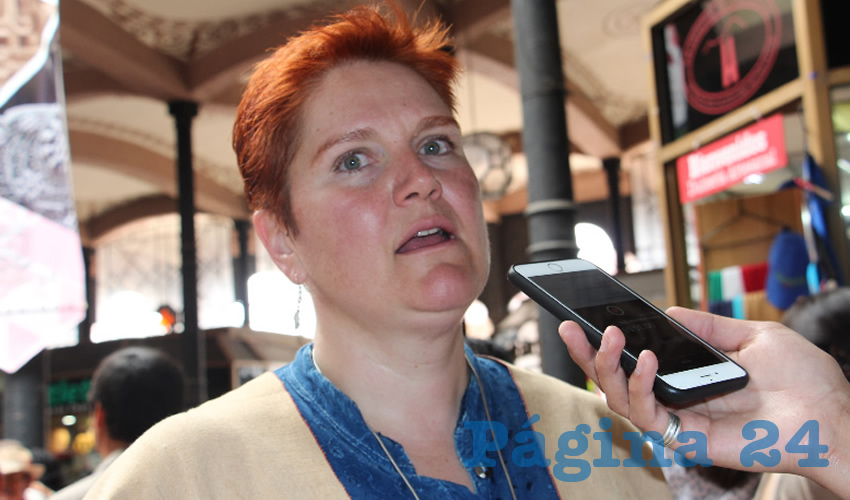Magdalena Okhuysen Casal, directora de la Casa Municipal de Cultura de la capital (Foto Rocío Castro Alvarado)