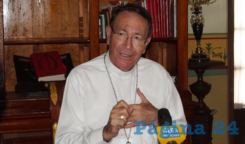 Sigifredo Noriega Barceló, obispo de la Diócesis de Zacatecas: “Nunca debemos acostumbrarnos a la violencia. Tenemos que hacernos corresponsables en la construcción de la paz”. (Foto: Archivo Página 24)