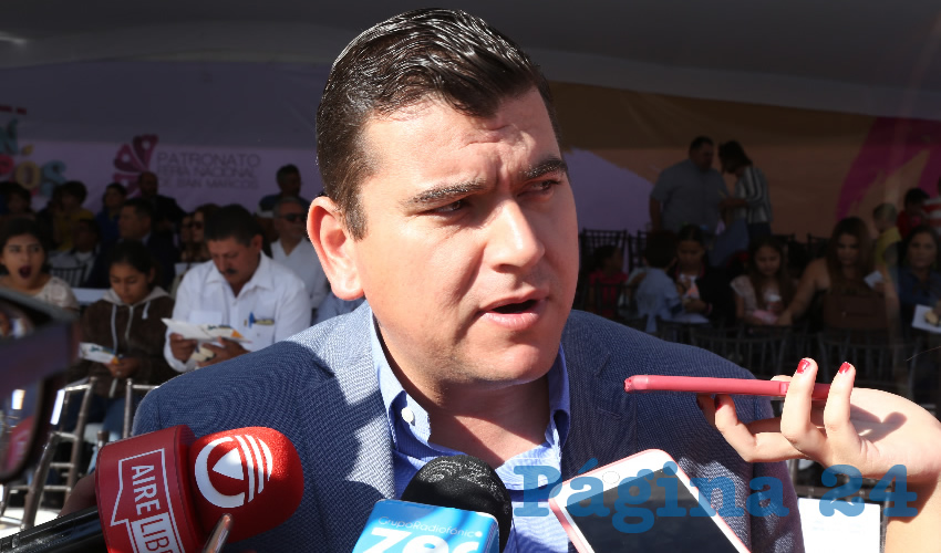 Adán Valdivia López, presidente municipal de Calvillo (Foto: Eddylberto Luévano Santillán)