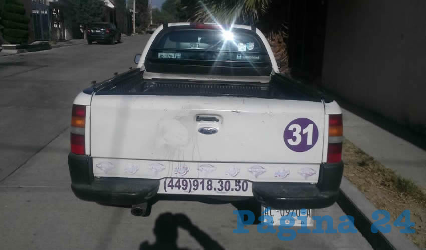 La camioneta fue localizada ayer en el fraccionamiento Libertad