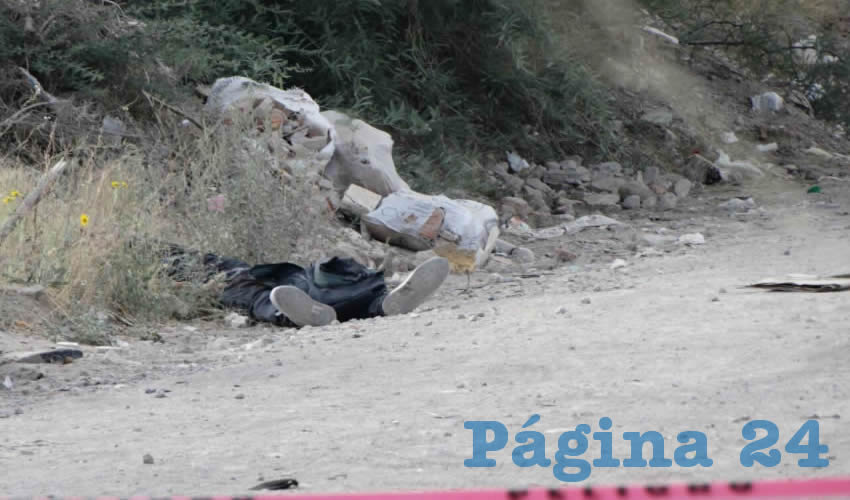 El hallazgo se realizó sobre la calle Miguel Hidalgo, atrás del Motel Pedra