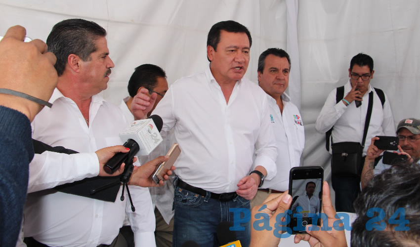 Miguel Ángel Osorio Chong, actual coordinador de Campaña del Partido Revolucionario Institucional (PRI) para los candidatos a Diputados y Senadores de la República. (Foto: Rocío Castro Alvarado)