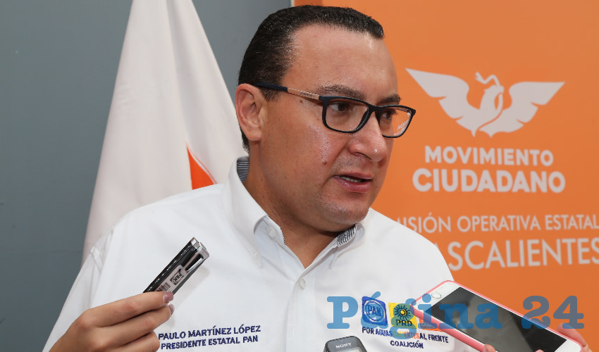 Paulo Martínez López, presidente del PAN en Aguascalientes