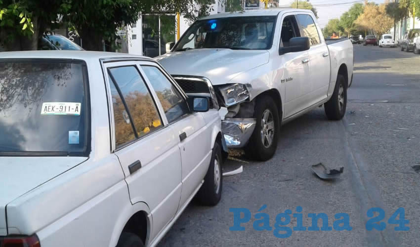 La camioneta que guiaba el investigador Pablo Núñez