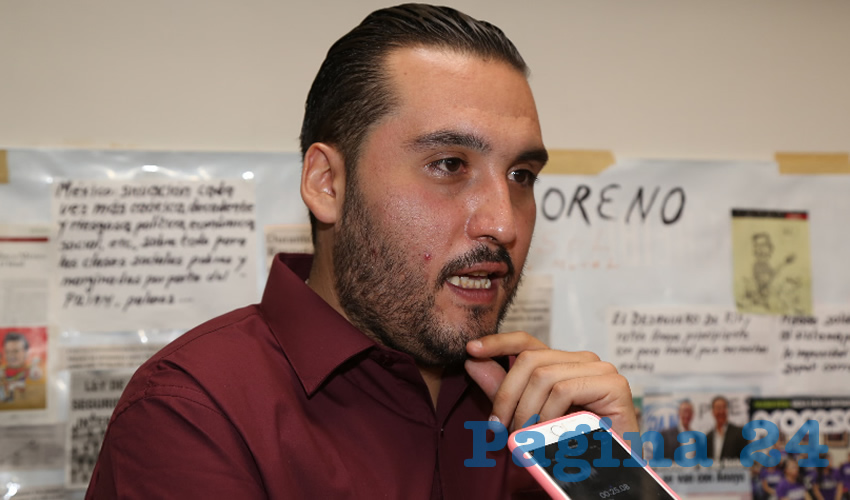 Aldo Emmanuel Ruiz S&aacute;nchez, presidente estatal de Morena