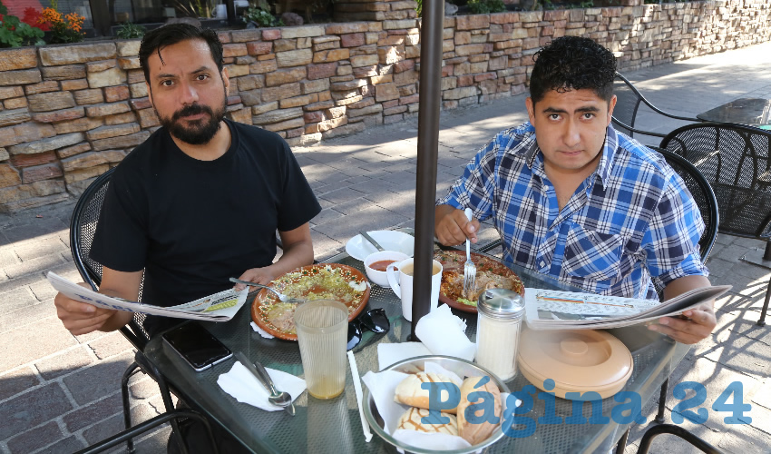 En el restaurante Las Antorchas almorzaron Jos&eacute; Antonio Villegas Pati&ntilde;o y Jos&eacute; Antonio Pineda M&eacute;ndez