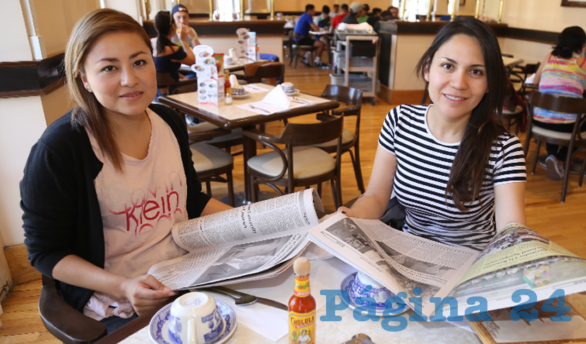 En Sanborns Francia compartieron el primer alimento del d&iacute;a Susana Pacheco Mendoza y Jazm&iacute;n Amezcua Alc&aacute;ntara