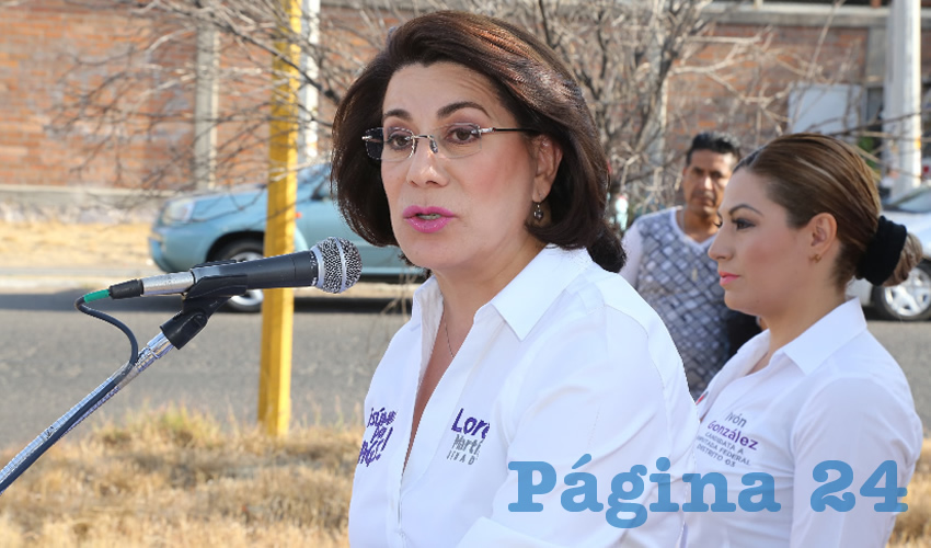 Lorena Martínez Rodríguez, candidata del PRI al Senado de la República (Foto: Eddylberto Luévano Santillán)