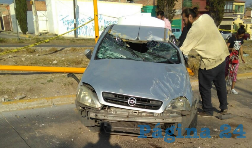 El percance ocurrió sobre avenida Siglo XXI, a la altura del fraccionamiento Ojocaliente III