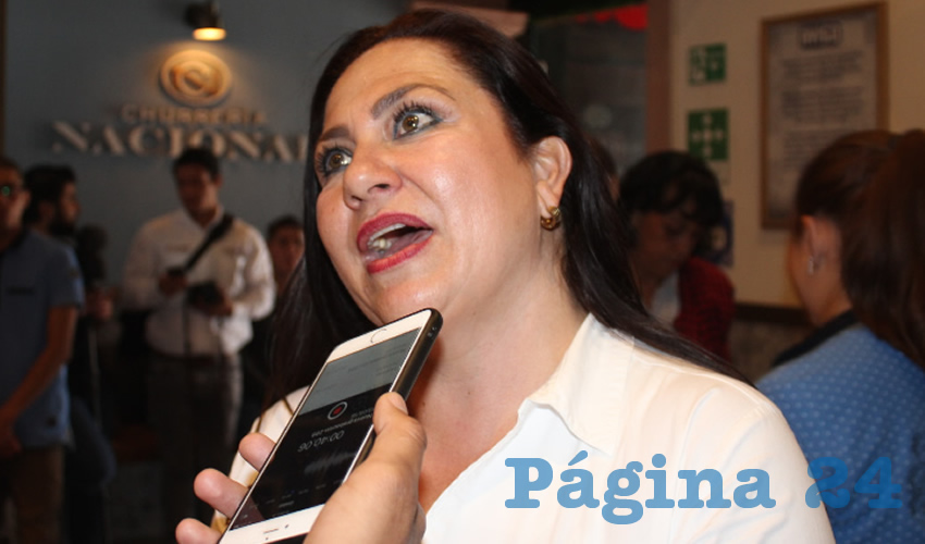 Mónica Borrego Estrada, diputada local con licencia por Morena. “Definitivamente no tienen estrategia, y nada más son ocurrencias lo que están haciendo, por eso no se puede erradicar. Se tiene que hacer el trabajo de inteligencia para desintegrar las bandas. No con balazos, ni como lo han propuesto, porque han fallado”. (Foto: Merari Martínez Castro)